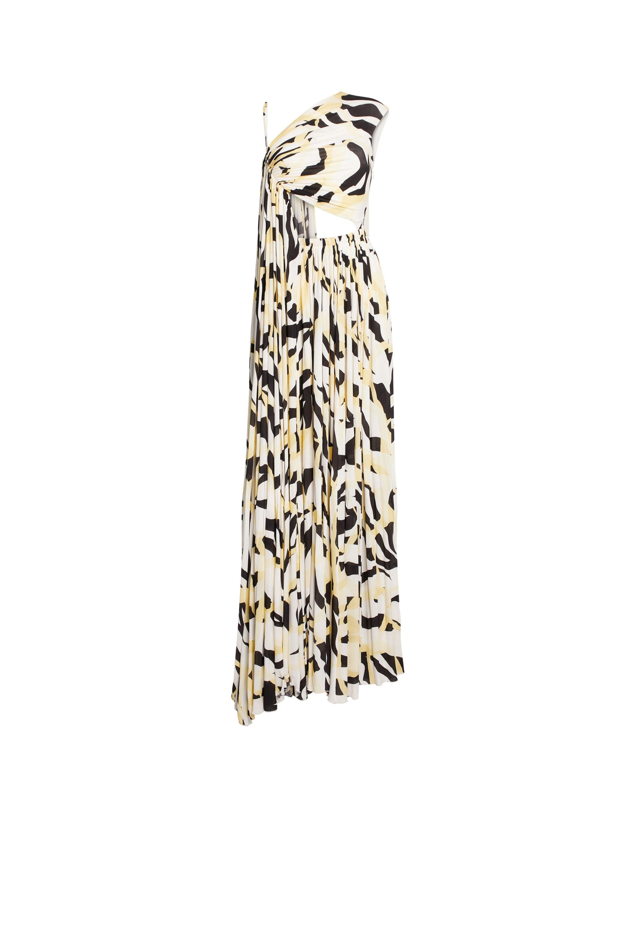 Macro Tiger Twiga Draped Dress