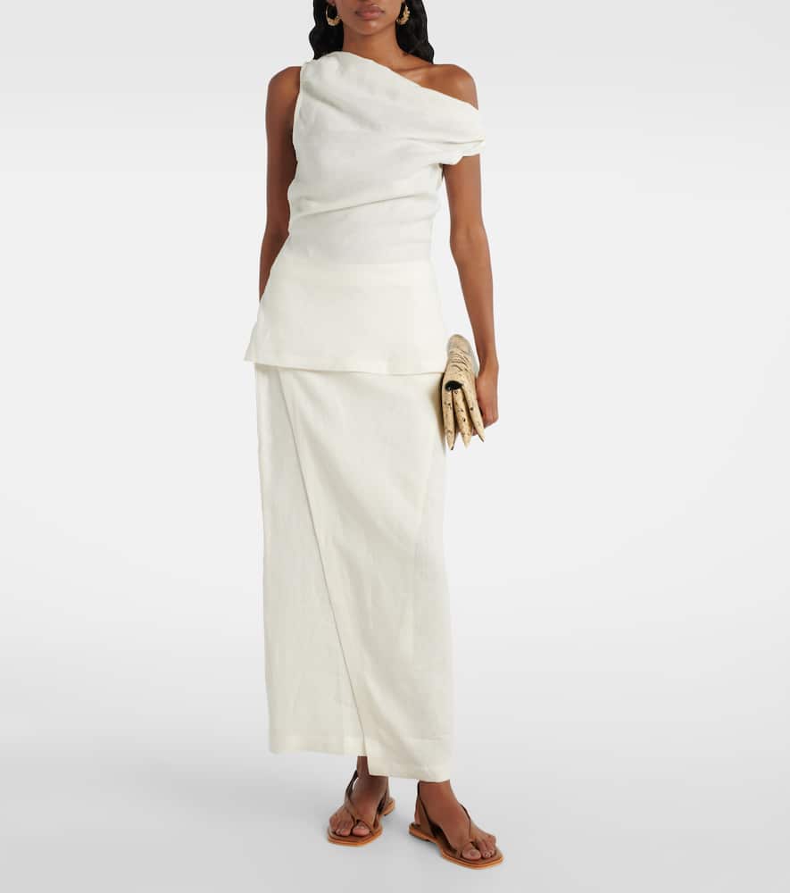Suis linen maxi skirt