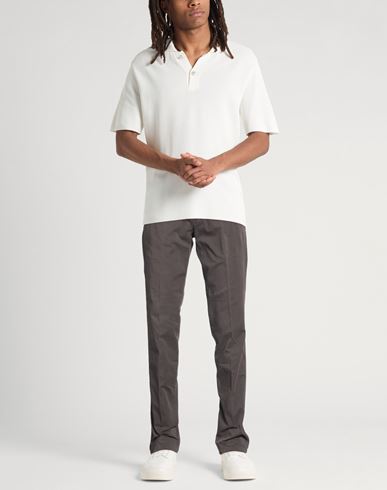 Man Pants Dark brown Size 30 Cotton, Elastane