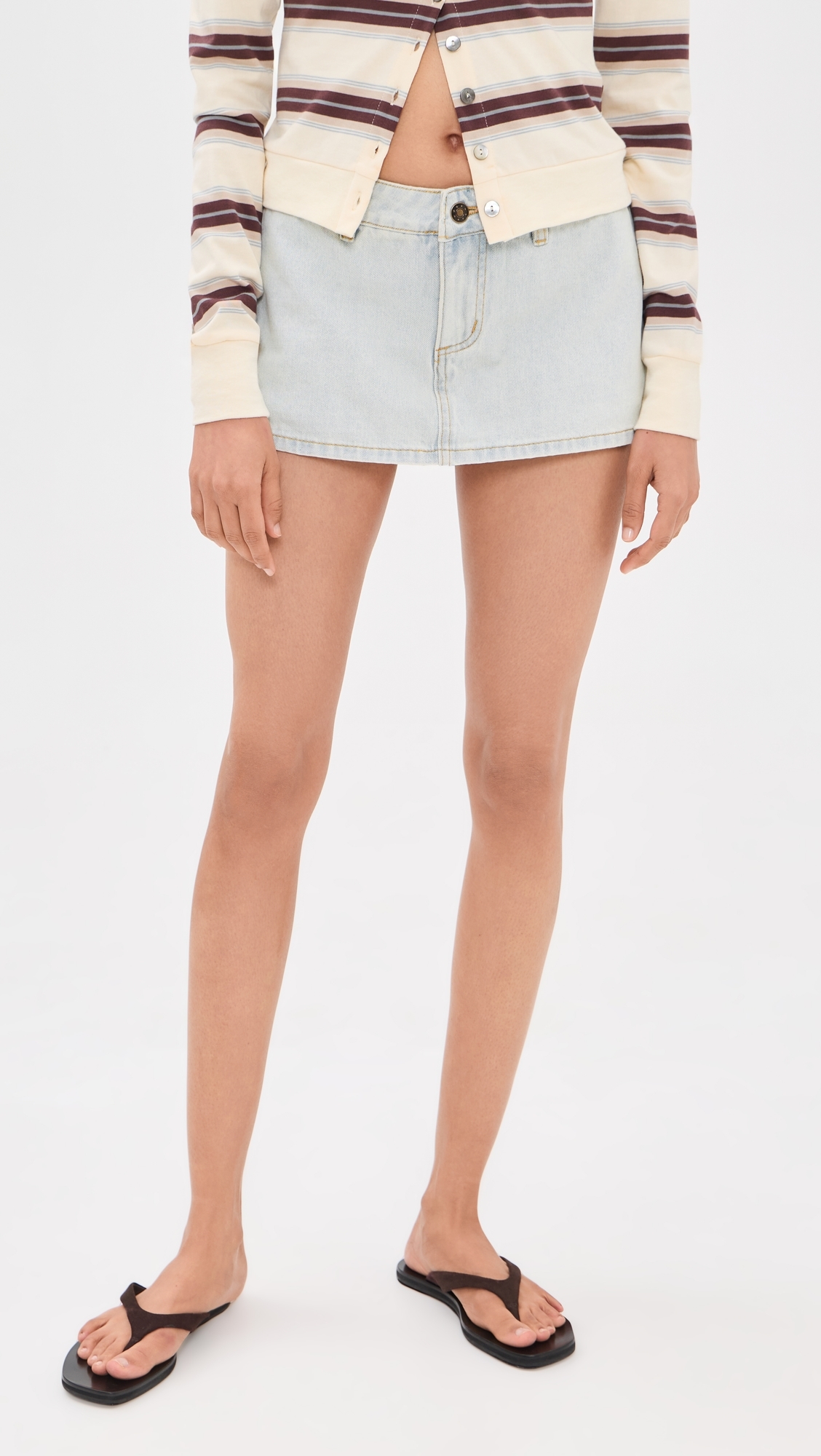 Rhode Mini Skort Light Denim