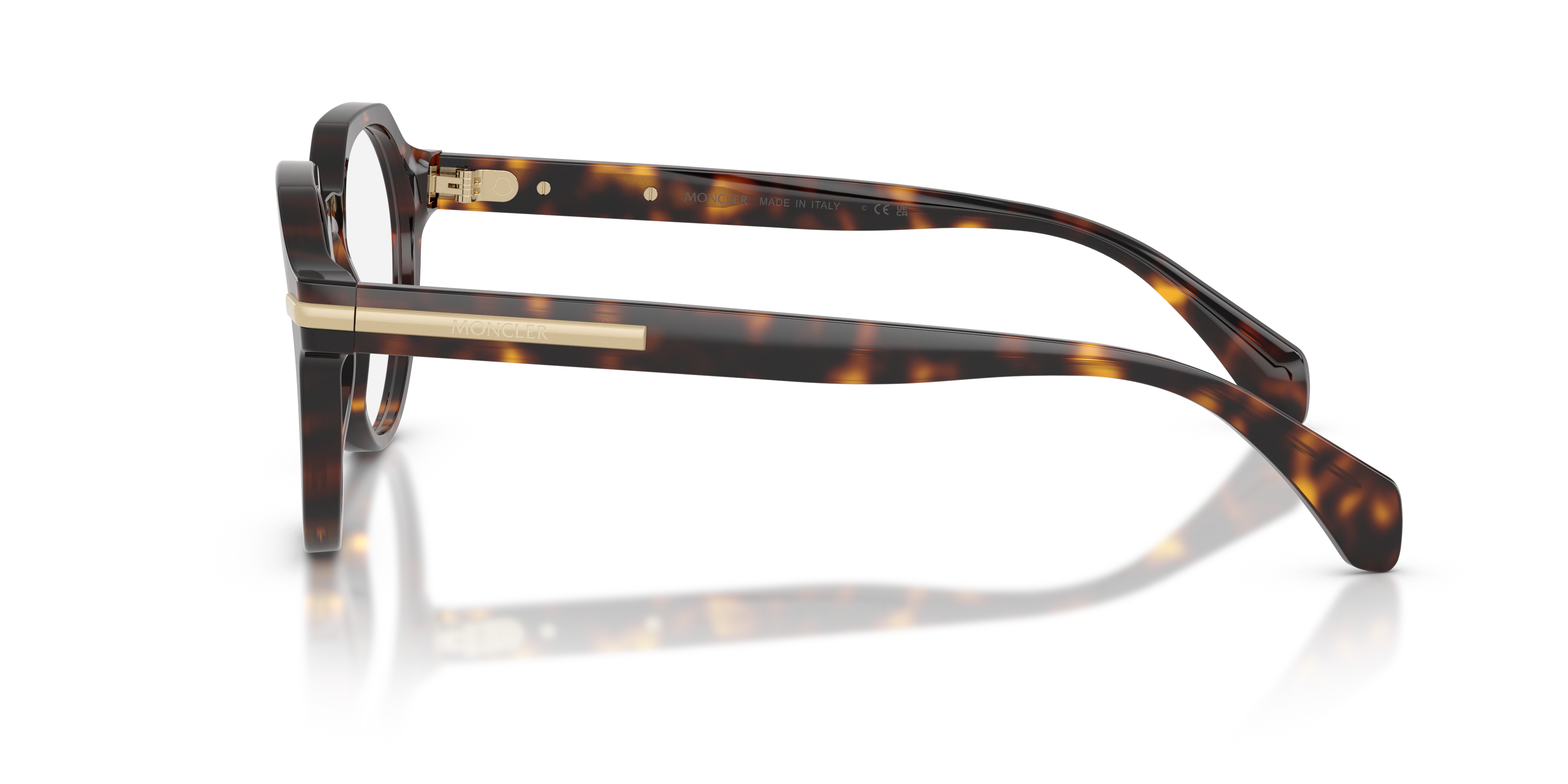 Moncler Unisex Moncler ME2014 3002 Monturas ópticas Acetato Tortuga Transparente Pantos Norma