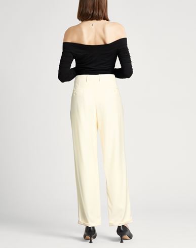 Woman Pants Cream Size 4 Viscose, PBT