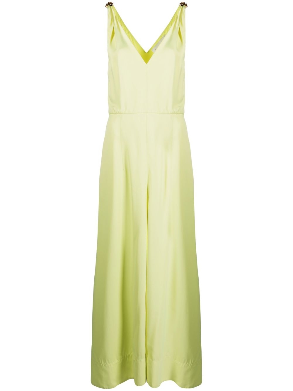 Sleeveless Embellished Flared Midi Dress