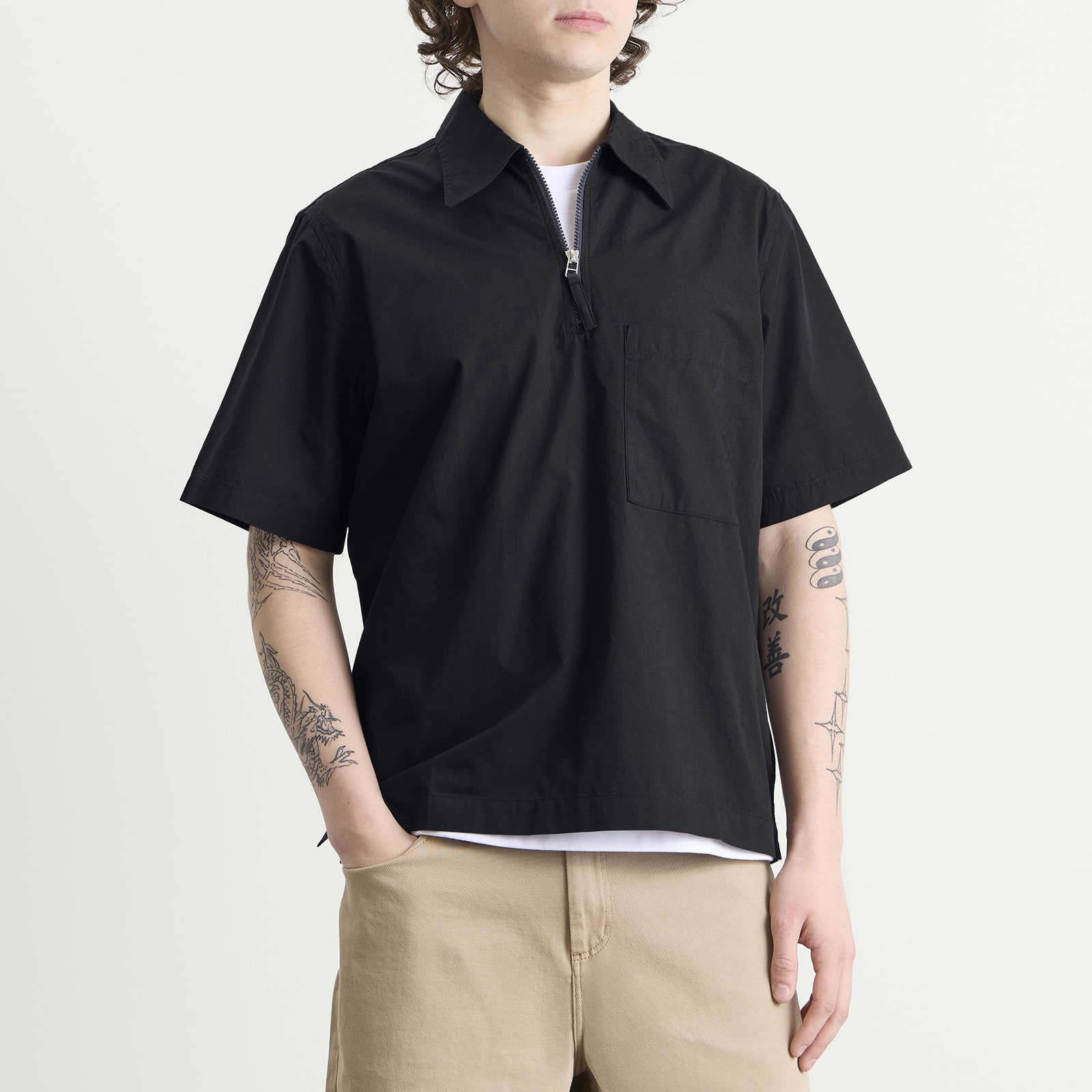 Men's Broadcloth Ewan Shirt Navy