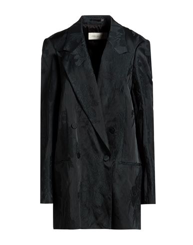 Woman Blazer Dark green Size S Cotton, Viscose, Metallic fiber