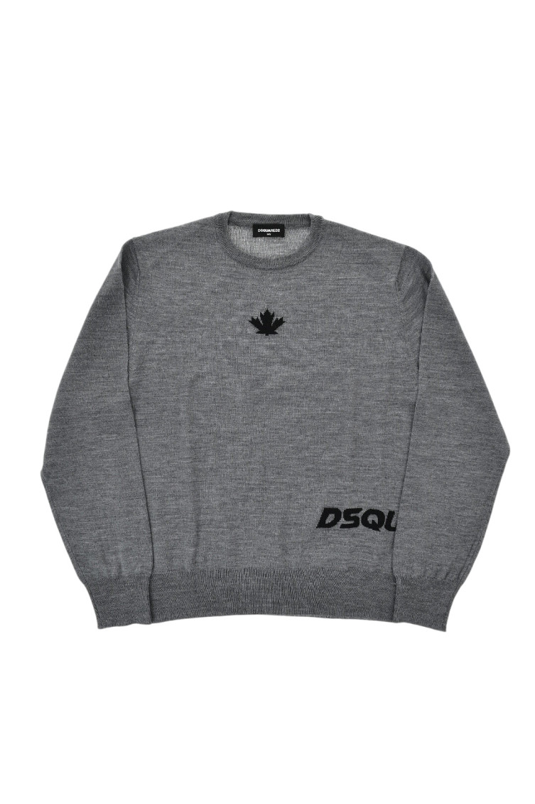 Boys Grey Logo Sweater