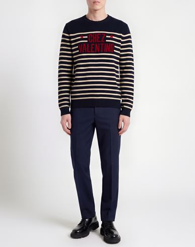 Man Sweater Midnight blue Size L Virgin Wool