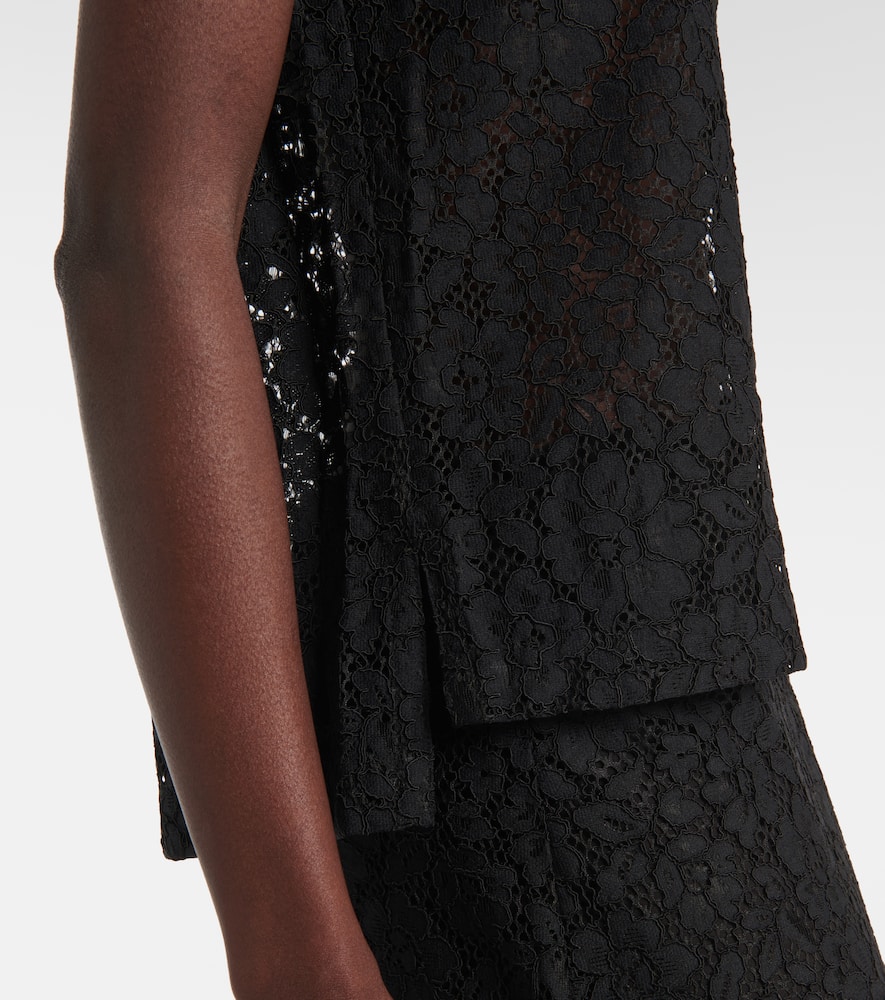 Kennedy floral lace polo shirt