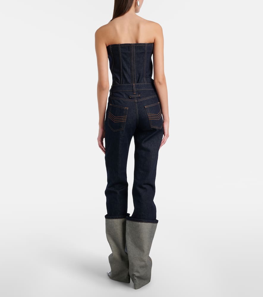 Cutout straight jeans