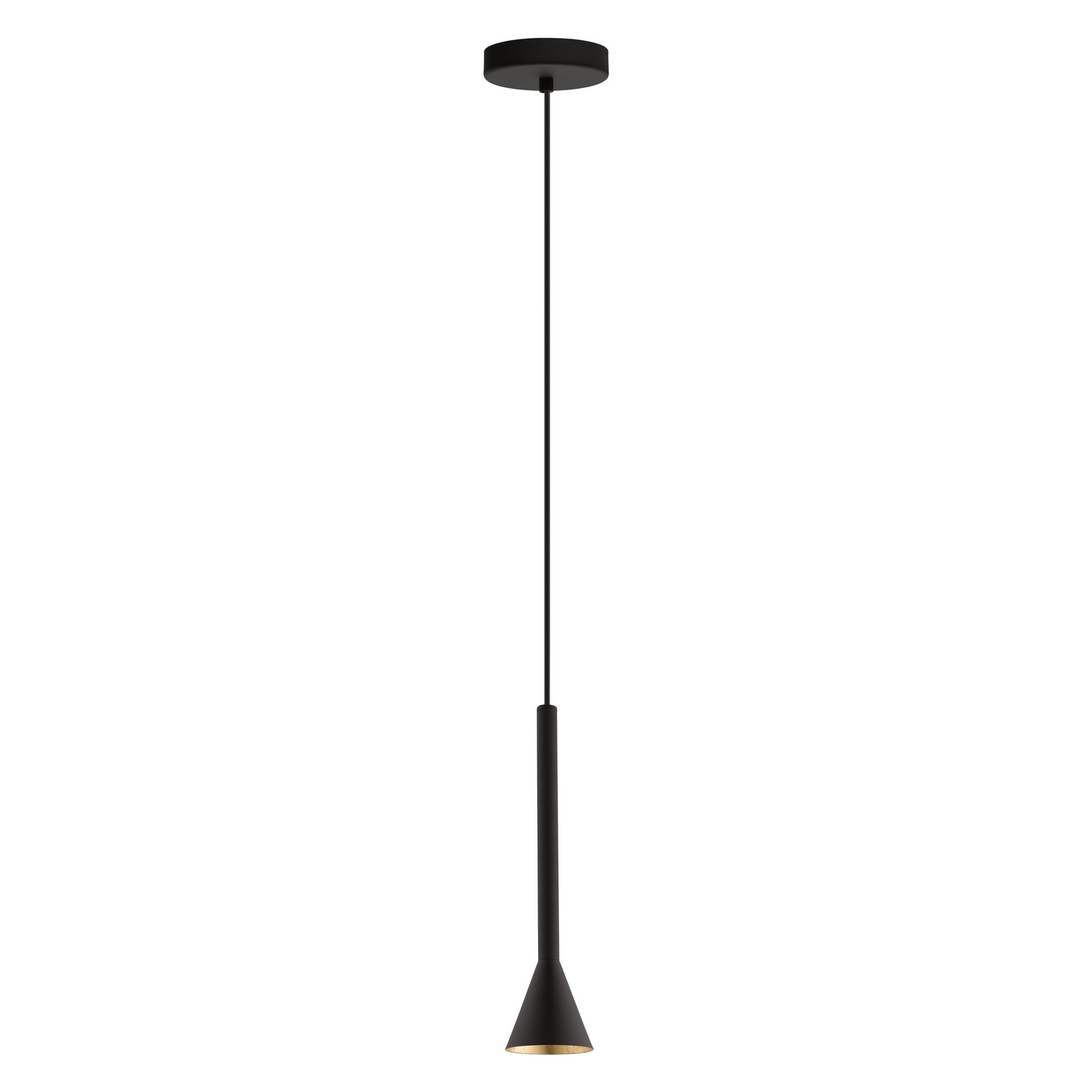 Matte Black LED Pendant from the Cortaderas Collection