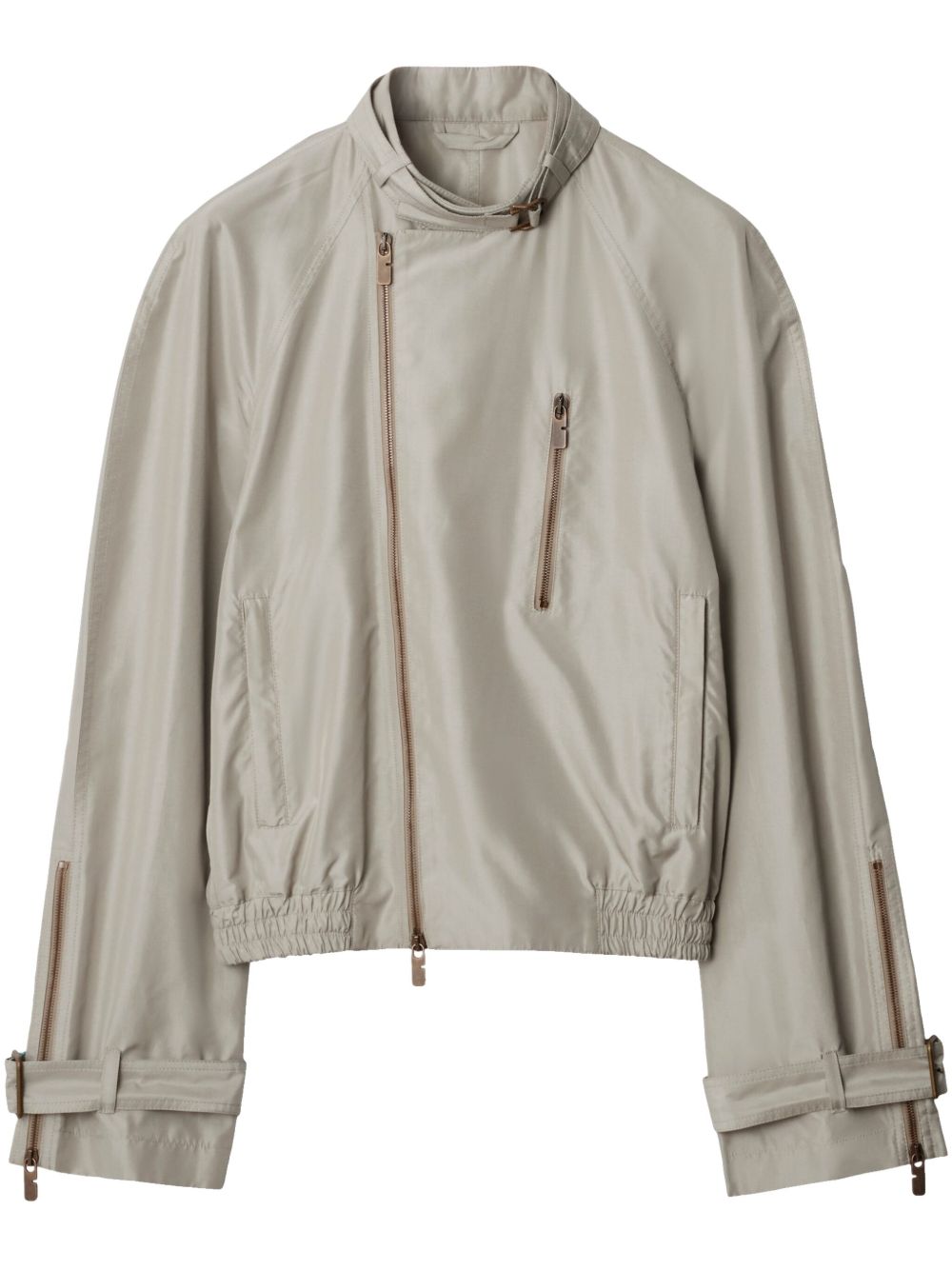 Burberry silk Harrington jacket - Grey