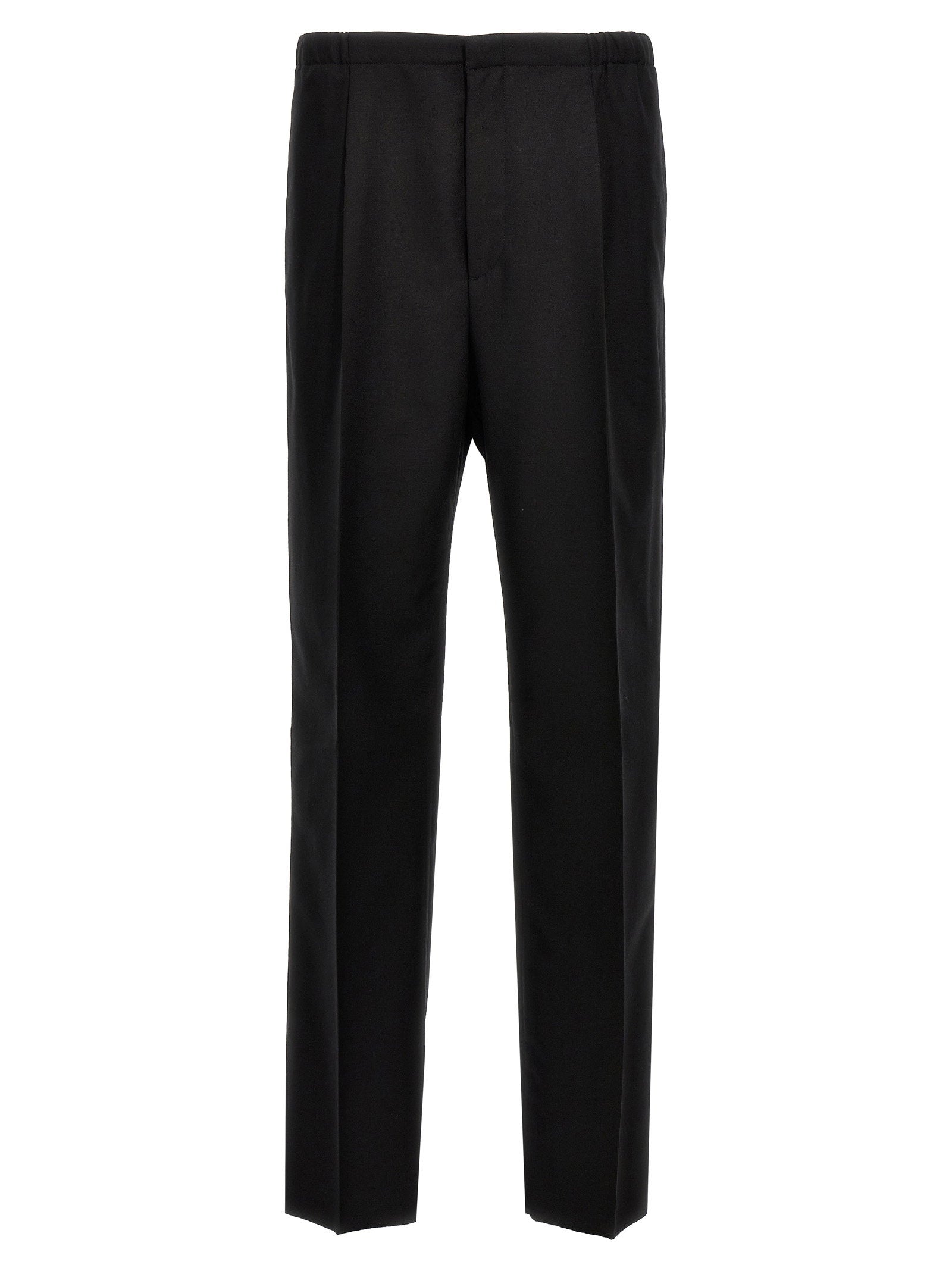 Cool Wool Trousers — Black