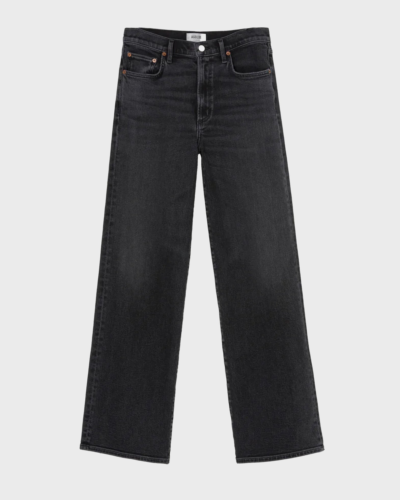 Agolde Jeans Harper Relaxed Straight Hush Washed black