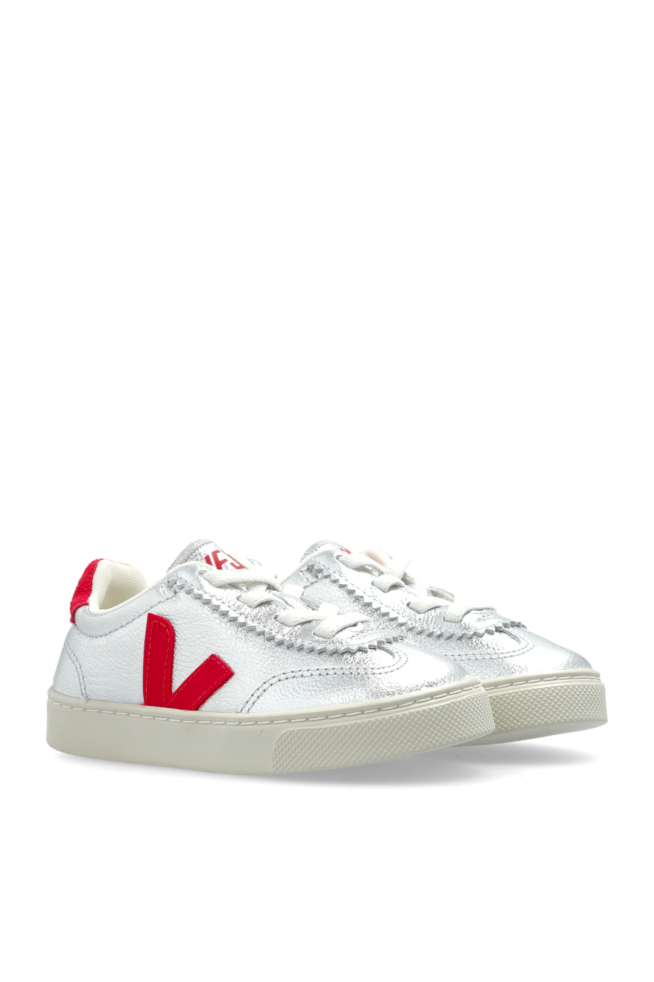"SMALL VOLLEY O.T. LEATHER" Sports Shoes, Unisex, Silver