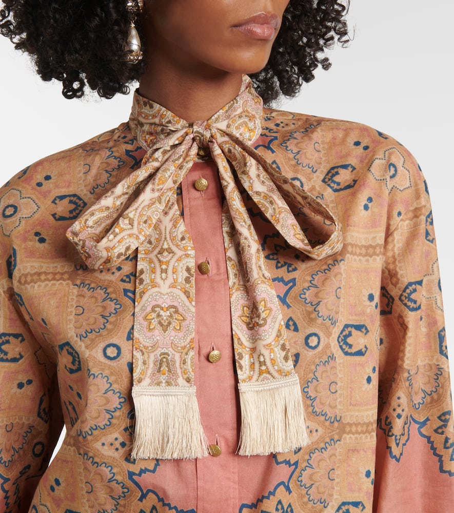 Voyage Imaginaire cotton muslin blouse