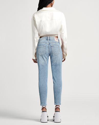 Woman Jeans Blue Size 26 Cotton, Polyester, Elastane