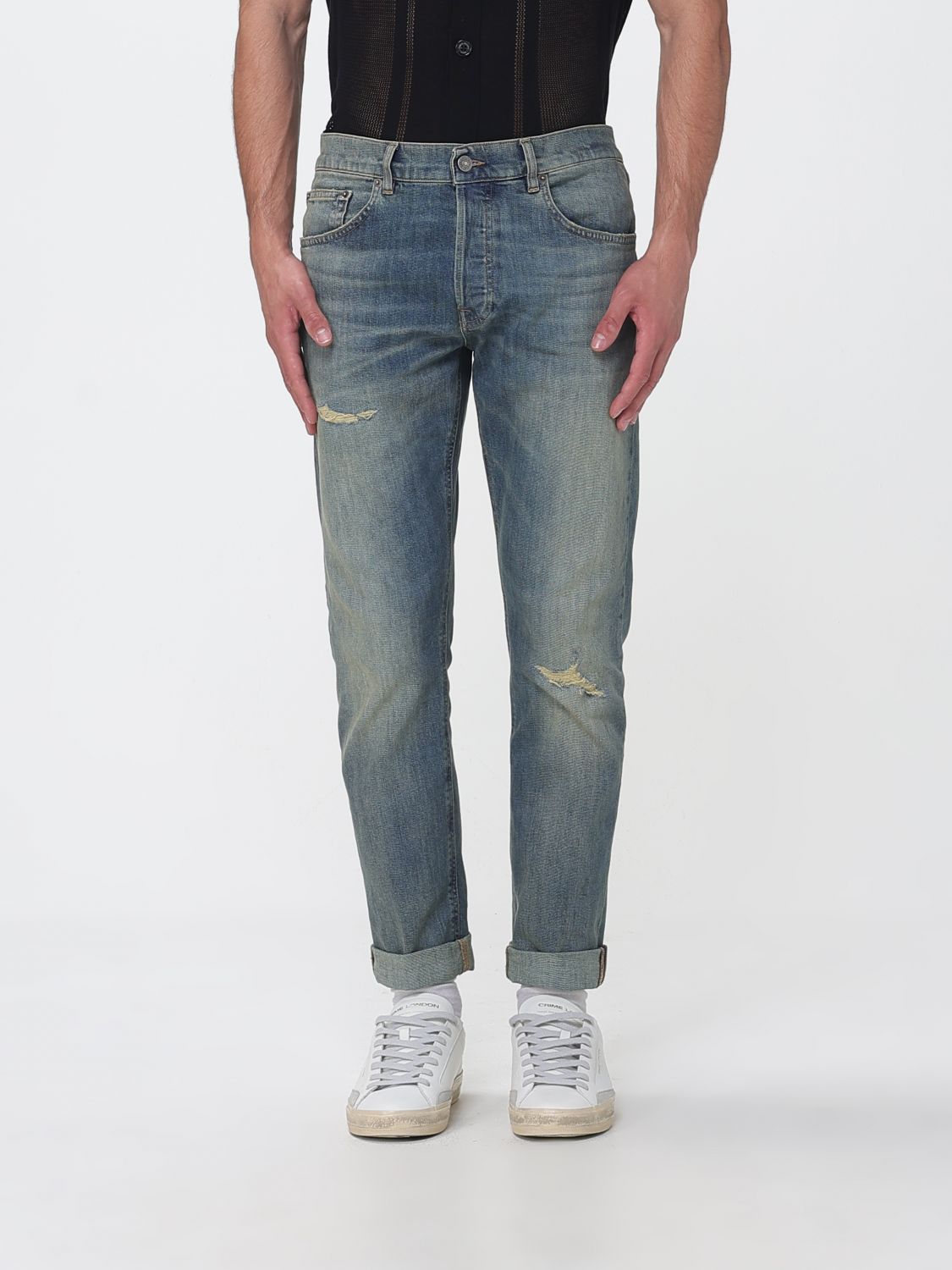 Pants Men color Blue