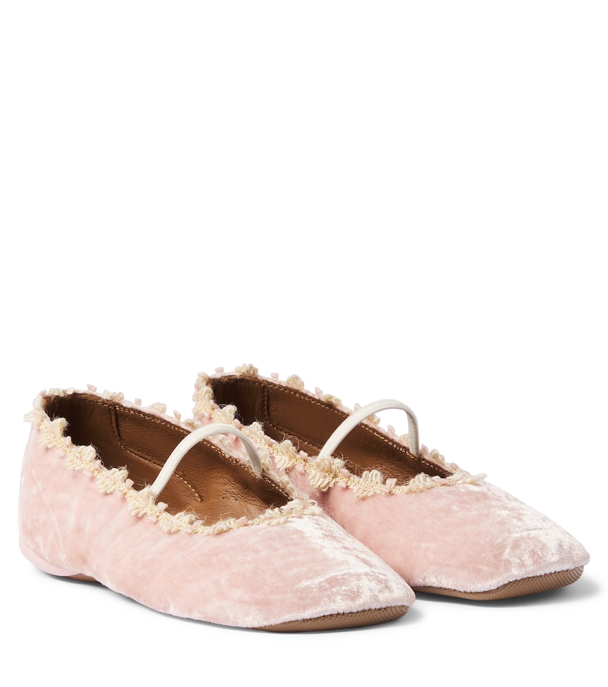 PèPè Velvet ballet flats