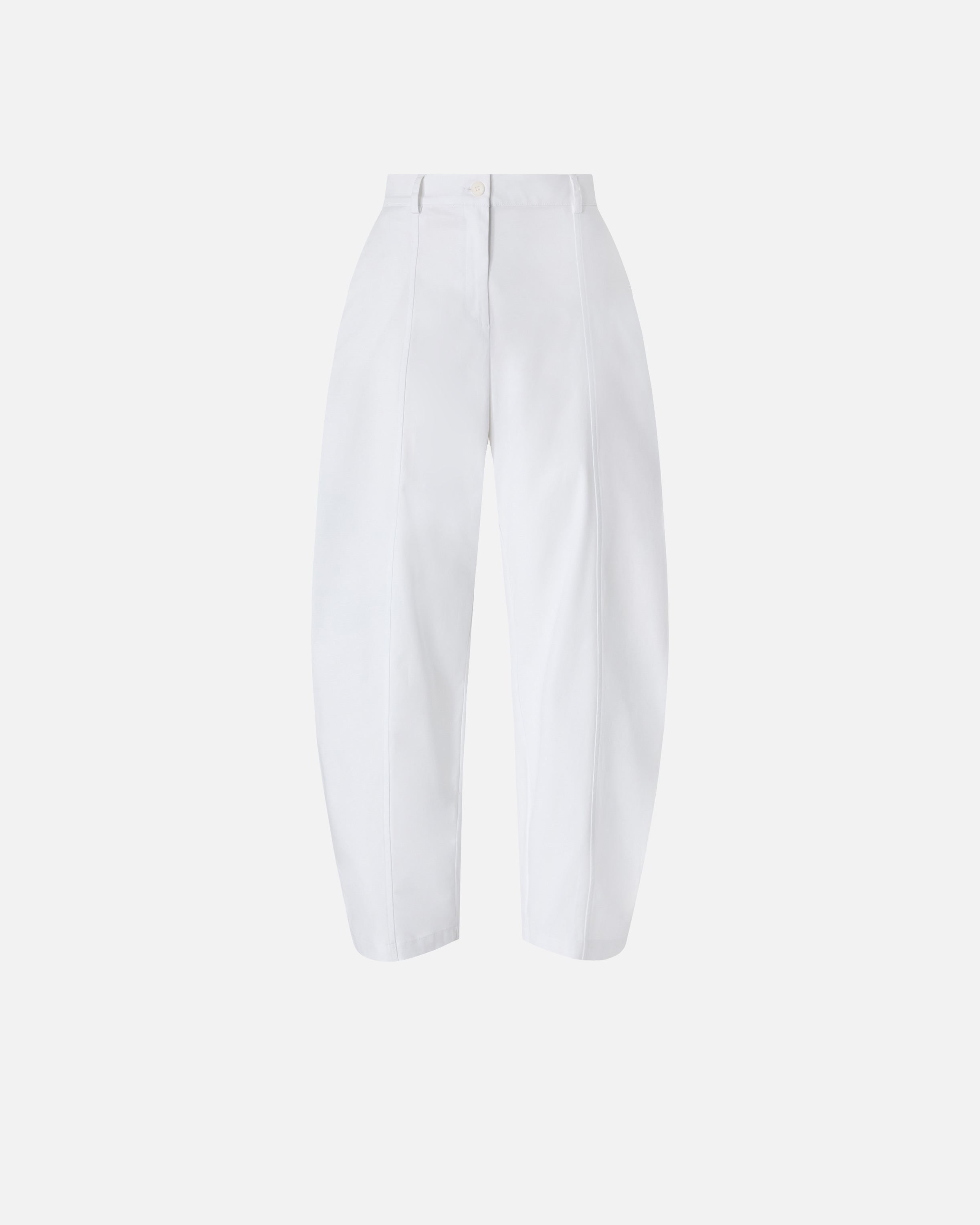 Barrel-fit trousers in stretch cotton - 38