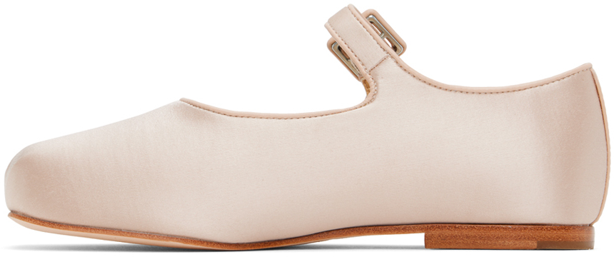 Sandy Liang Pink Mary Jane Pointe Ballerina Flats