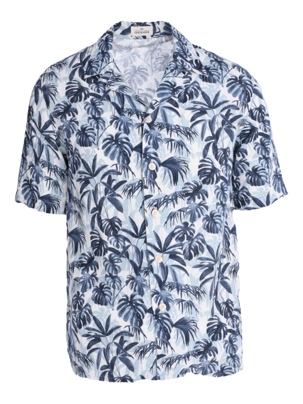 Floral-print shirt - Blue