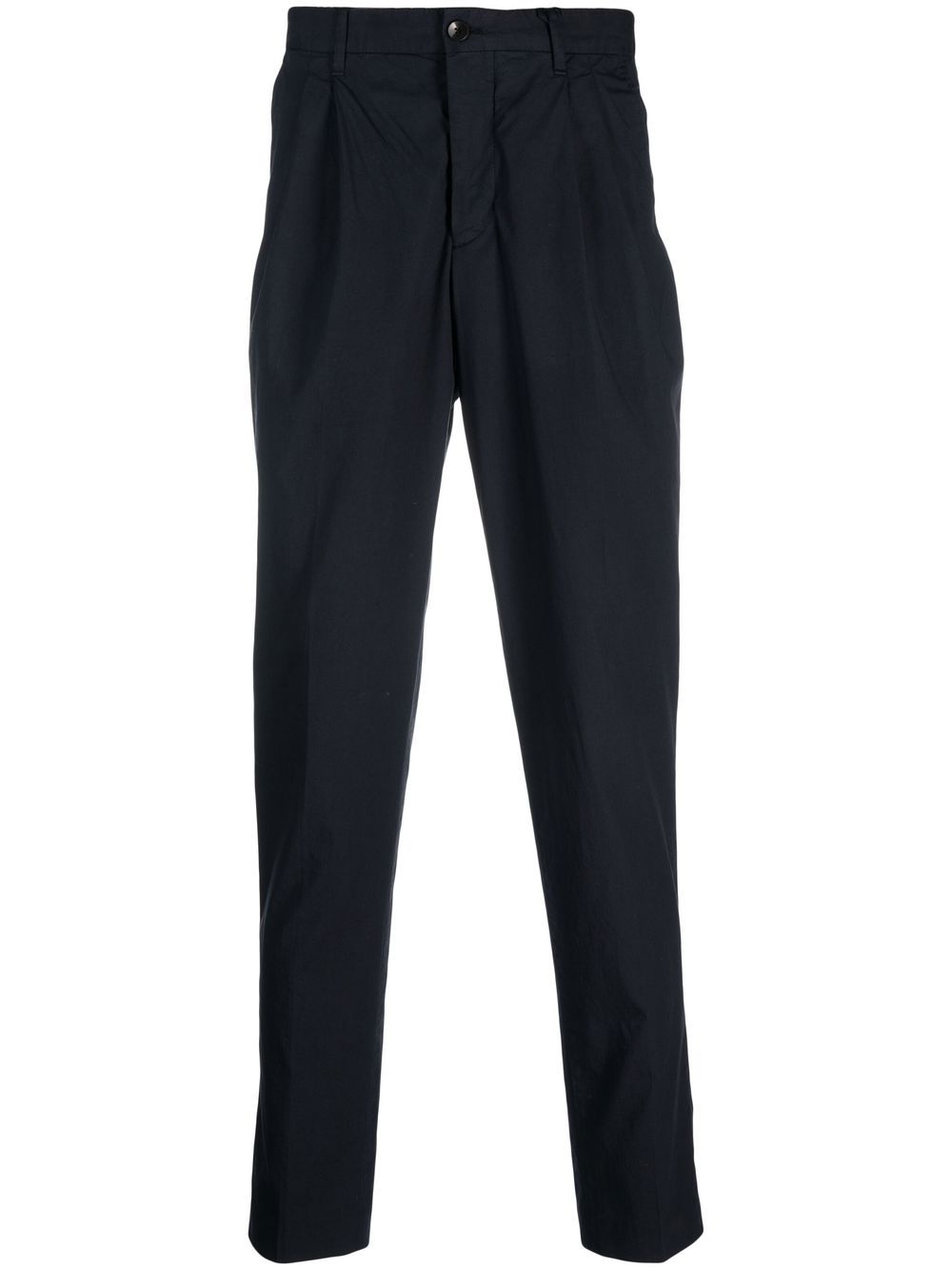 Cotton tapered trousers - Blue