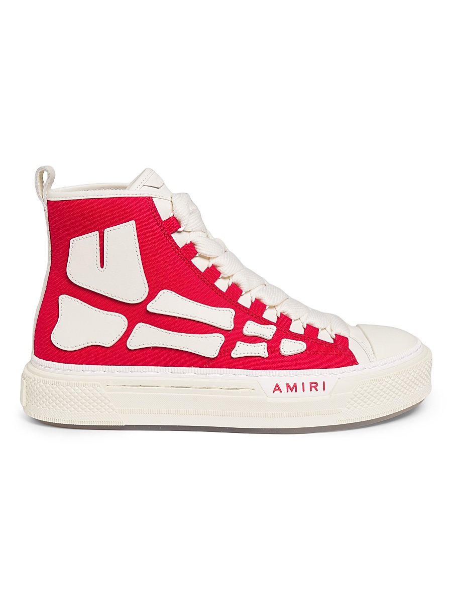 Men's Skel Court High-Top Sneakers - Varsity Red