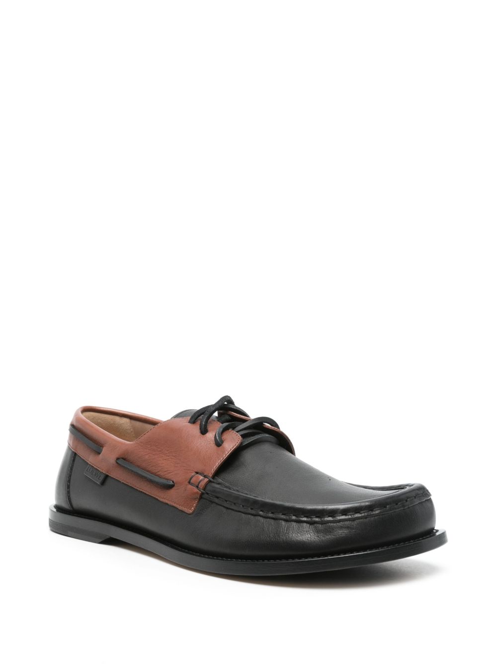 Loewe Campo Leather Boat Shoe