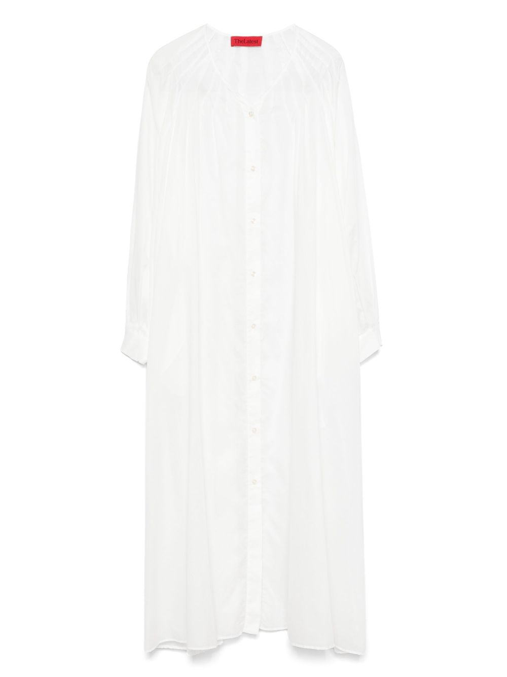 THELATEST shirt midi dress - White