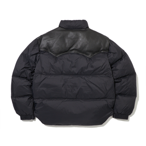 Rock Wool Basic Down Jumper Black_FR4WD100