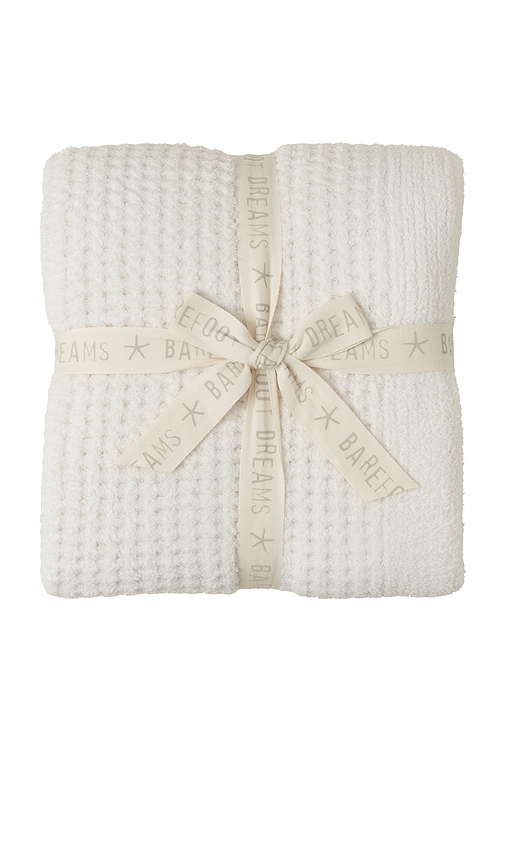 Barefoot Dreams DECKE COZYCHIC WAFFLE THROW in Crea