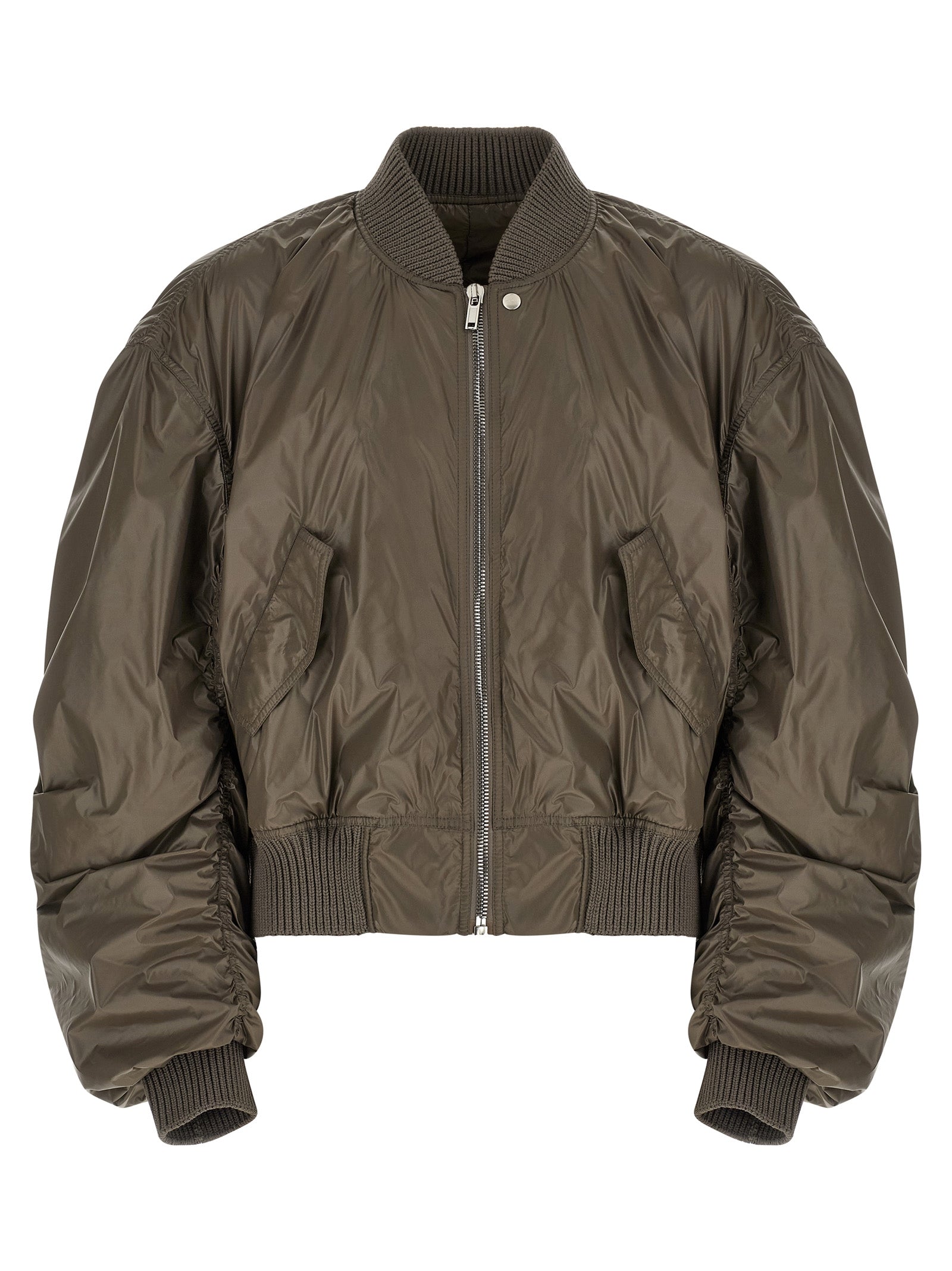 Secchia Flight Bomber Jacket — Gray