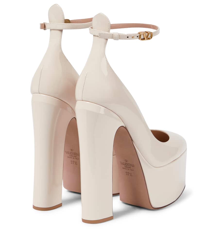 Valentino Garavani Tan-Go patent leather platform pumps