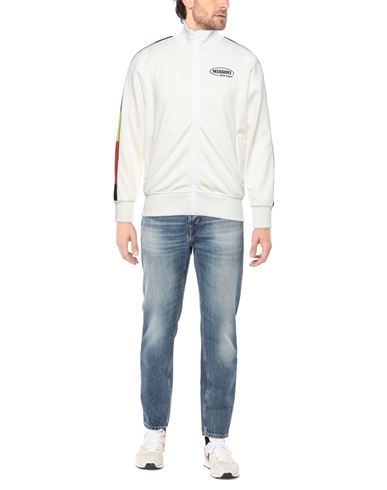 Man Sweatshirt White Size XXS Polyester, Elastane, Cotton