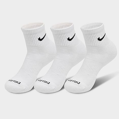 Everyday Plus Cushioned Training Ankle Socks (3-Pack) in White/Black