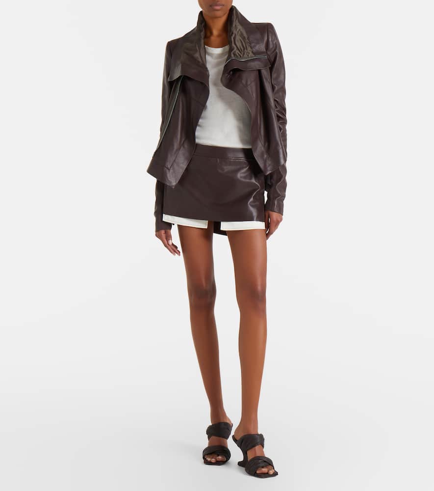 Fog leather miniskirt