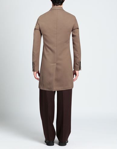 Man Coat Camel Size 42 Polyester, Viscose, Elastane