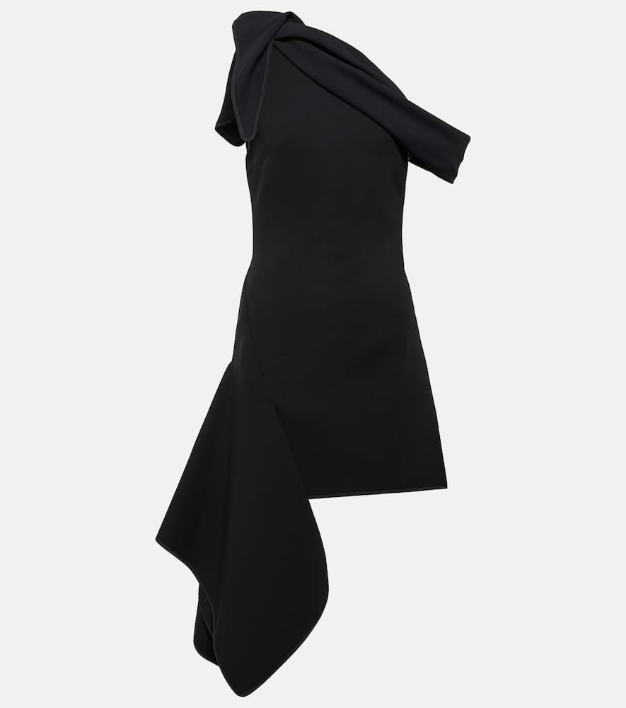 Rigor asymmetric crêpe minidress