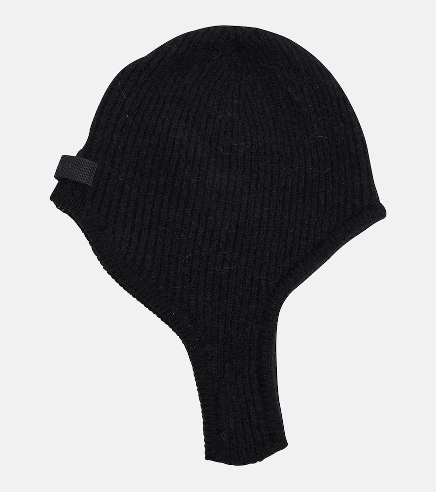 Gros Grain alpaca-blend hood