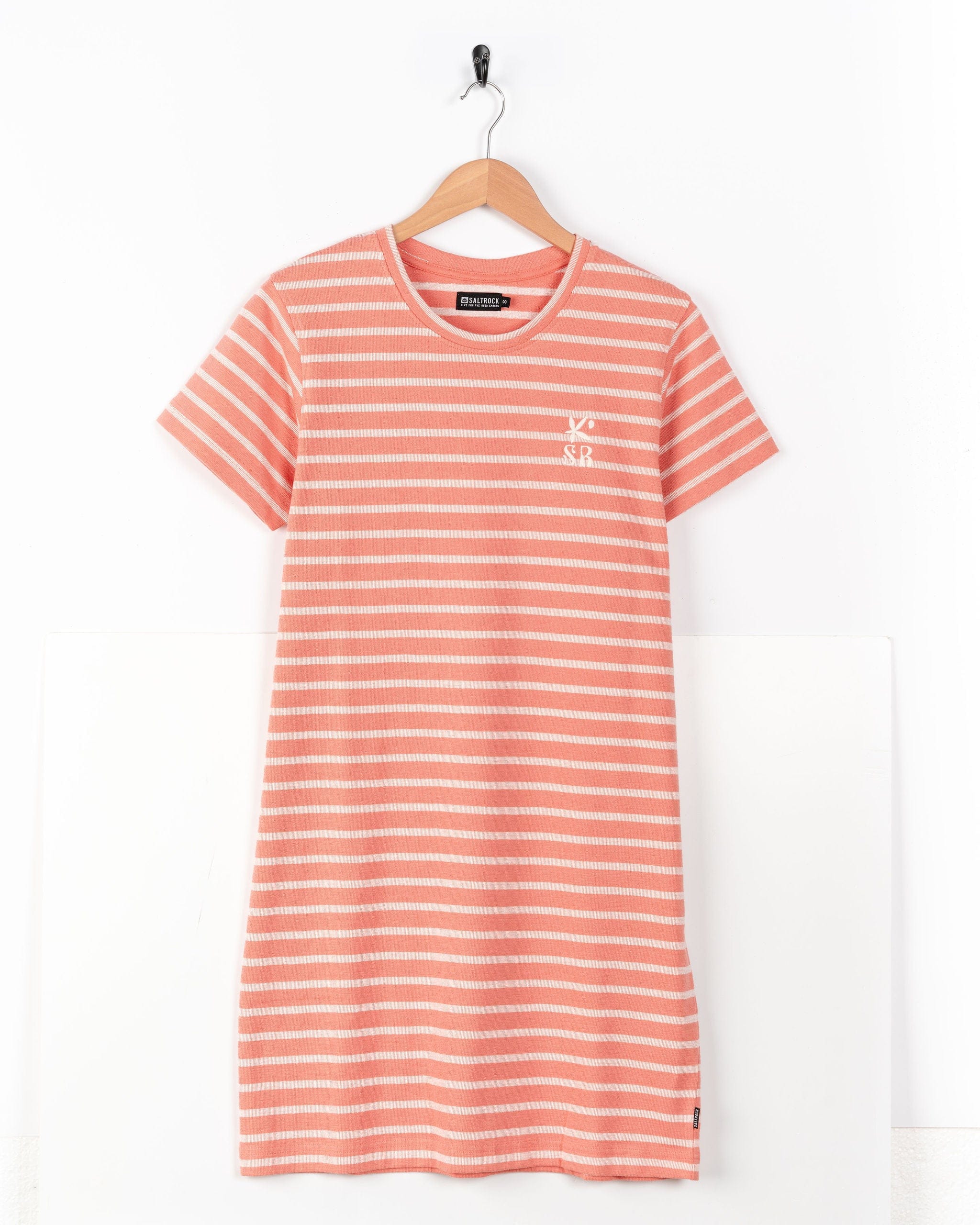 Saltrock Jesa Womens T-Shirt Dress in Coral - Orange
