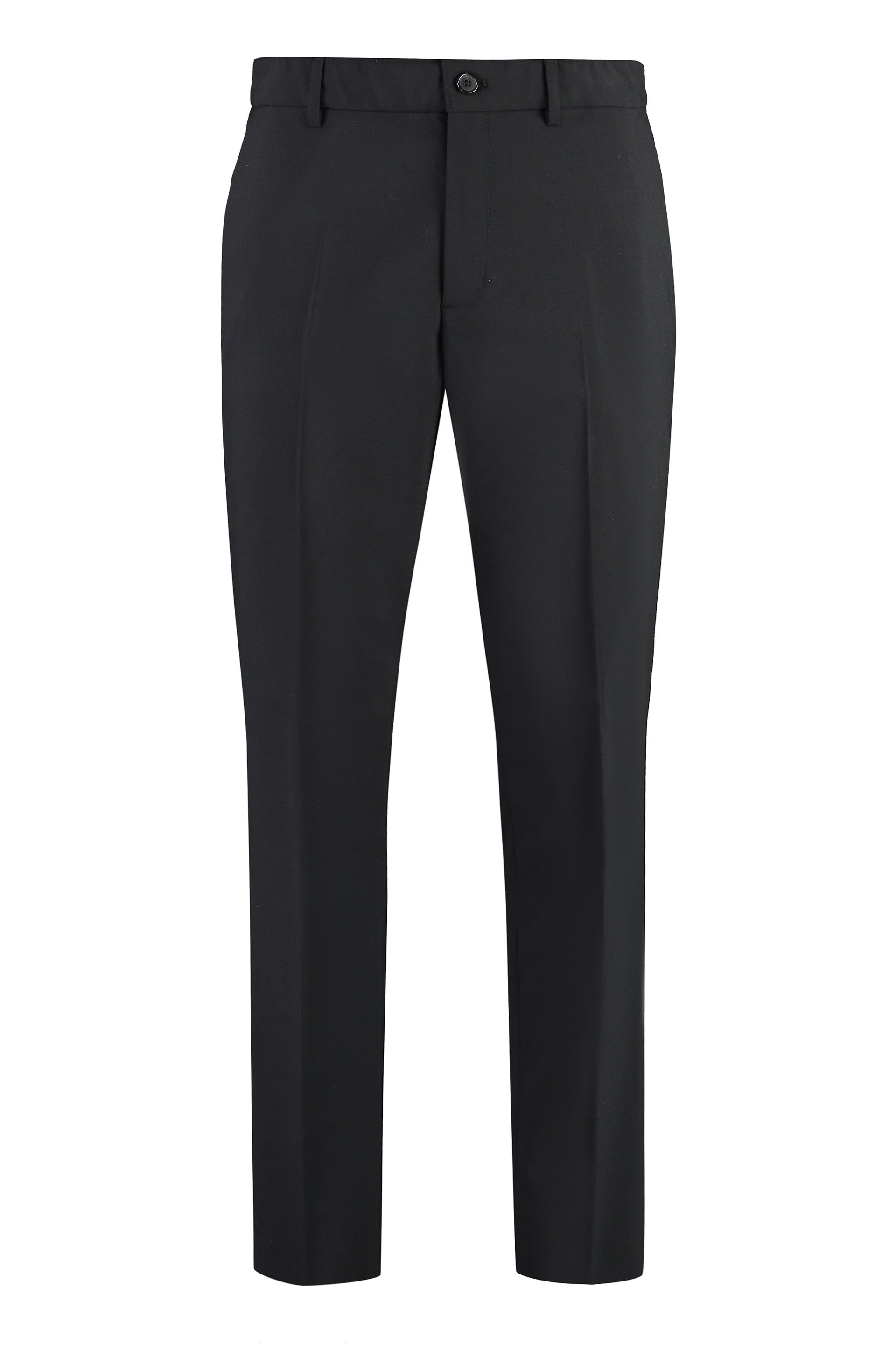 Wool Blend Trousers - Classic Fit