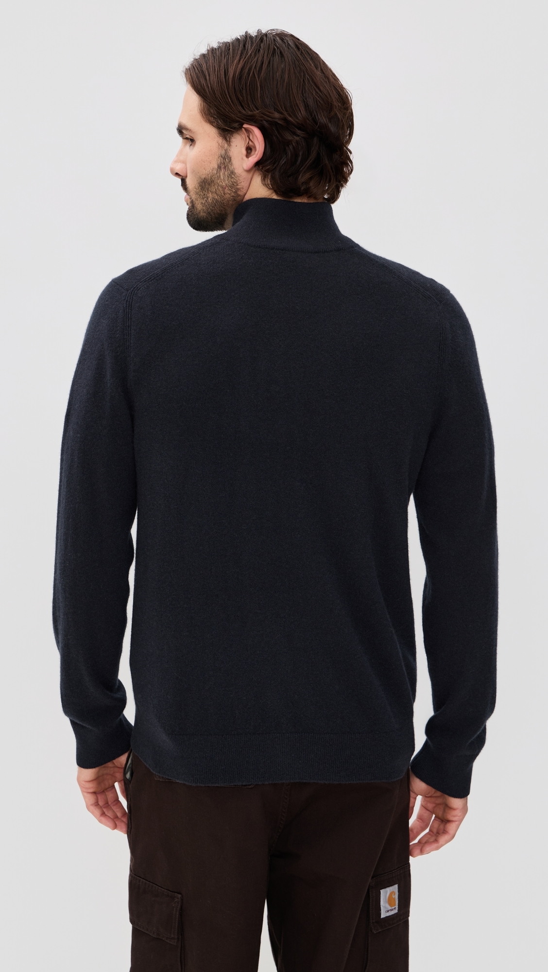Cashmere Quarter Zip Sweater Coastal