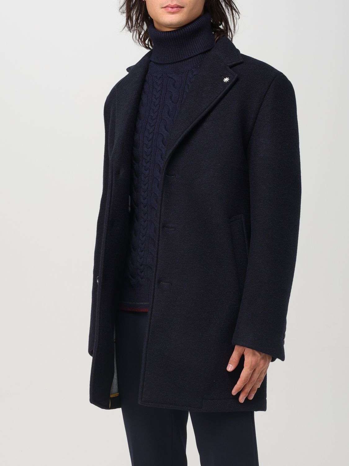 Single-breasted coat - Brown