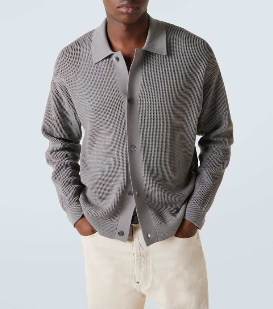 Open-knit cardigan