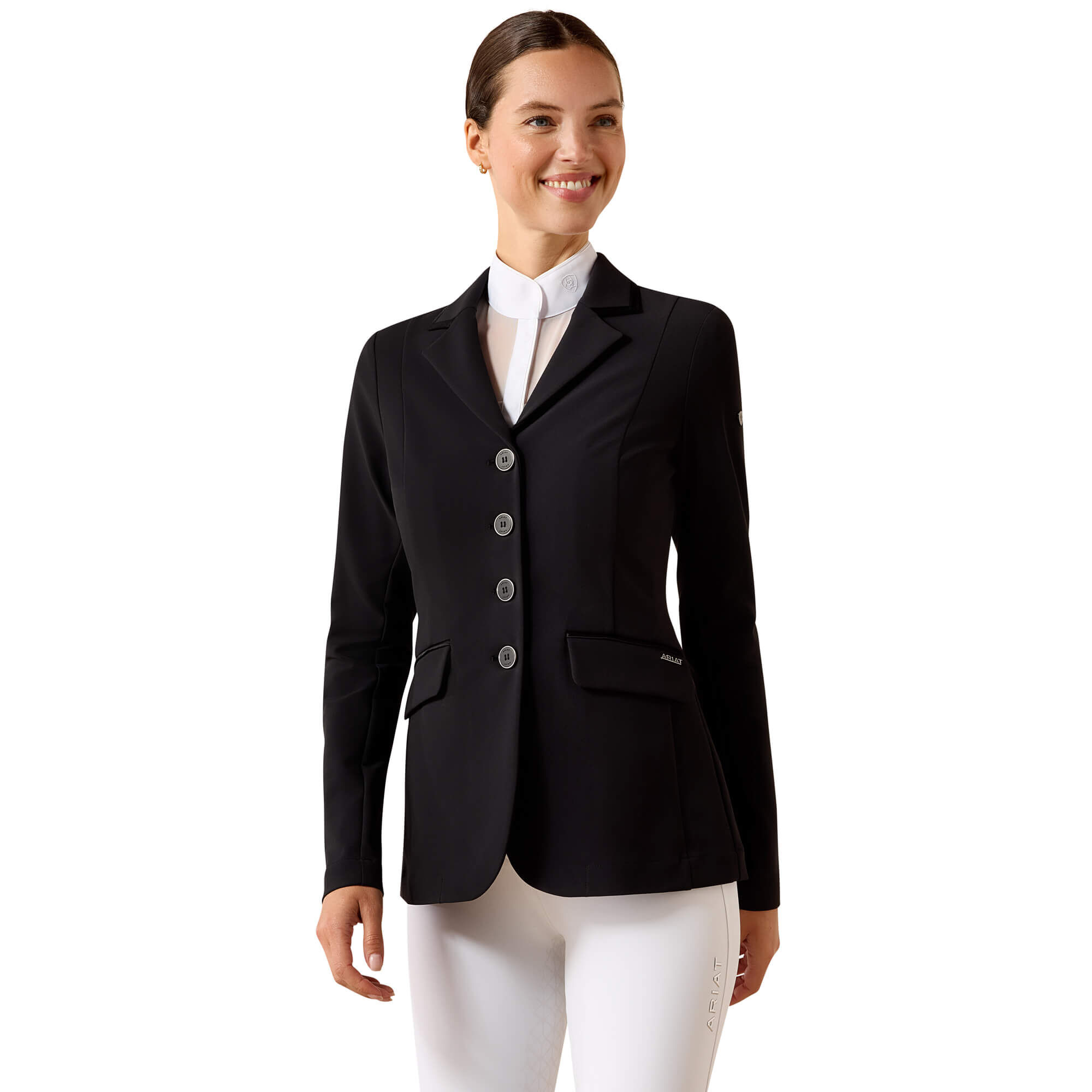 Women's Allure Show Jacket Long Sleeve in Black, Size 2, by