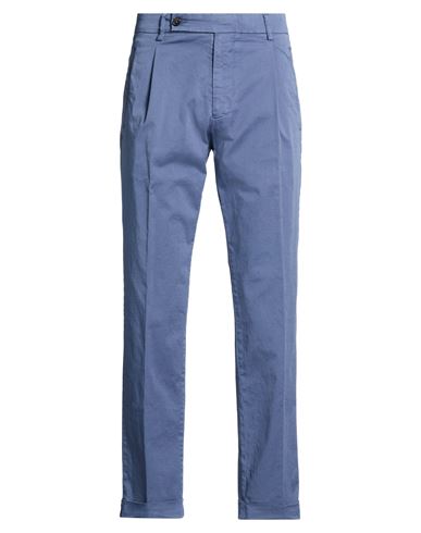 Man Pants Navy Size 28 Cotton, Elastane