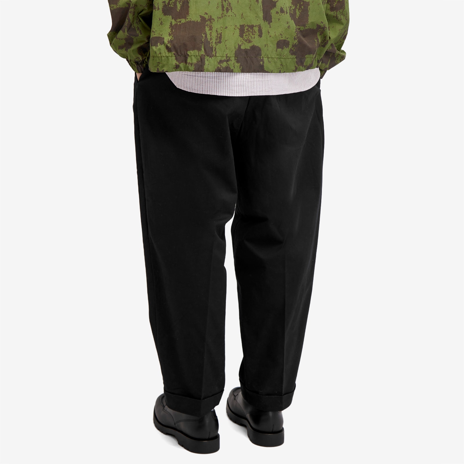 Men's 2 Pleat Chino in Black