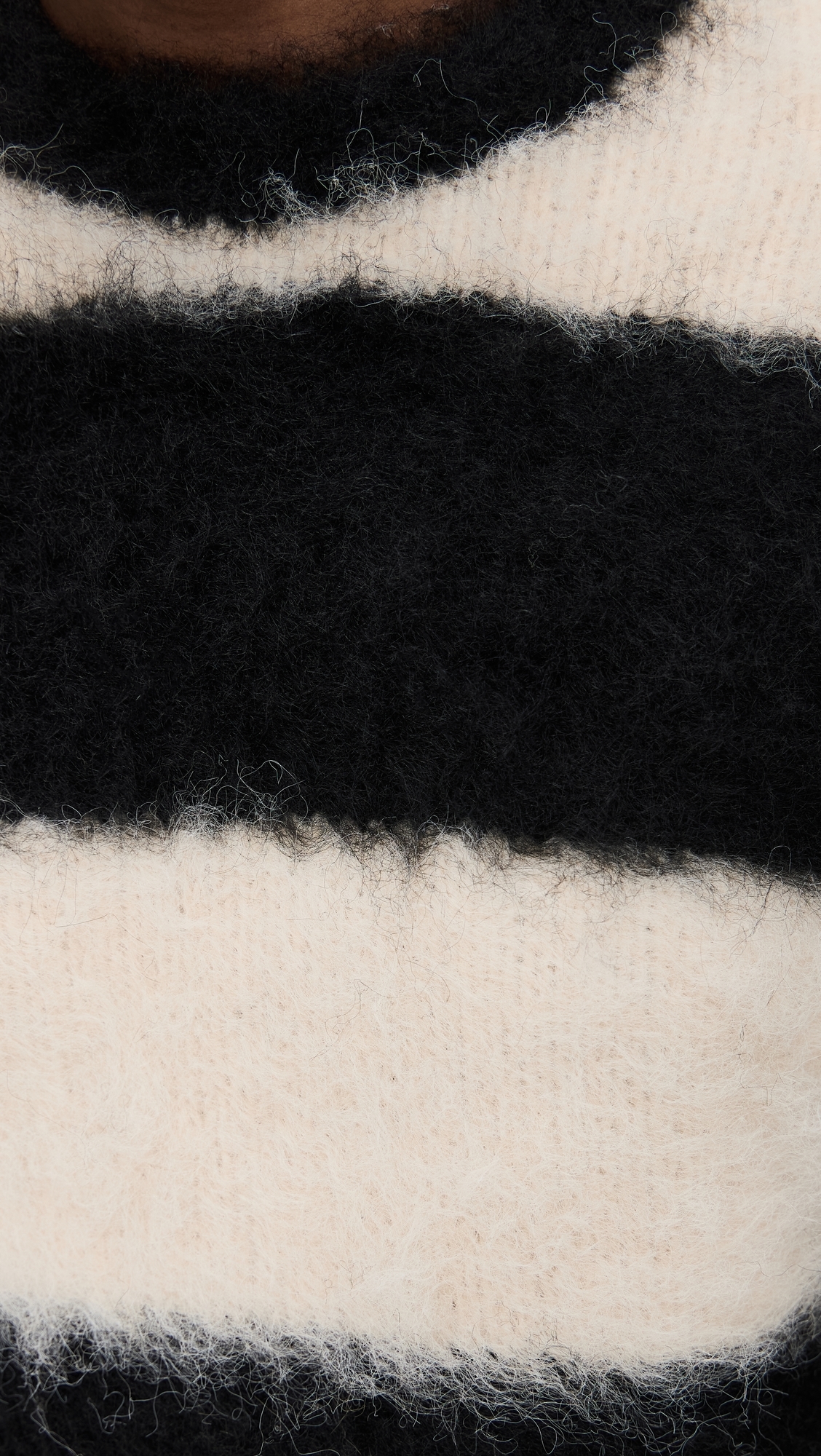 Humbug Knit Sweater Ecru/Black