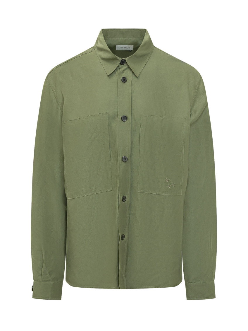 Green Regular Solid Shirt