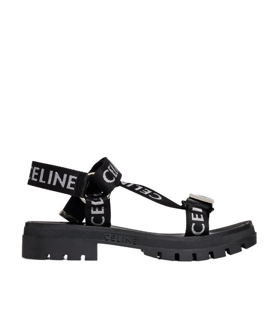 LEO STRAPPY SANDAL in '' JACQUARD NYLON